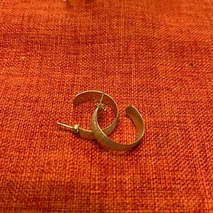 SILVER half hoop earrings!